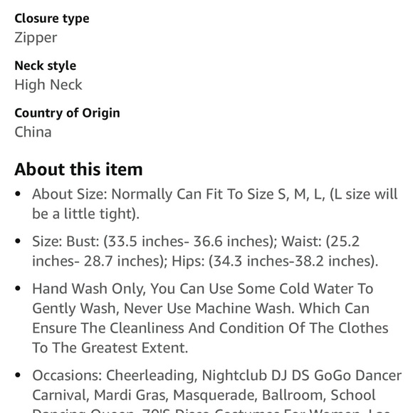 Gold rhinestone embellished leotard - Picture 6 of 6